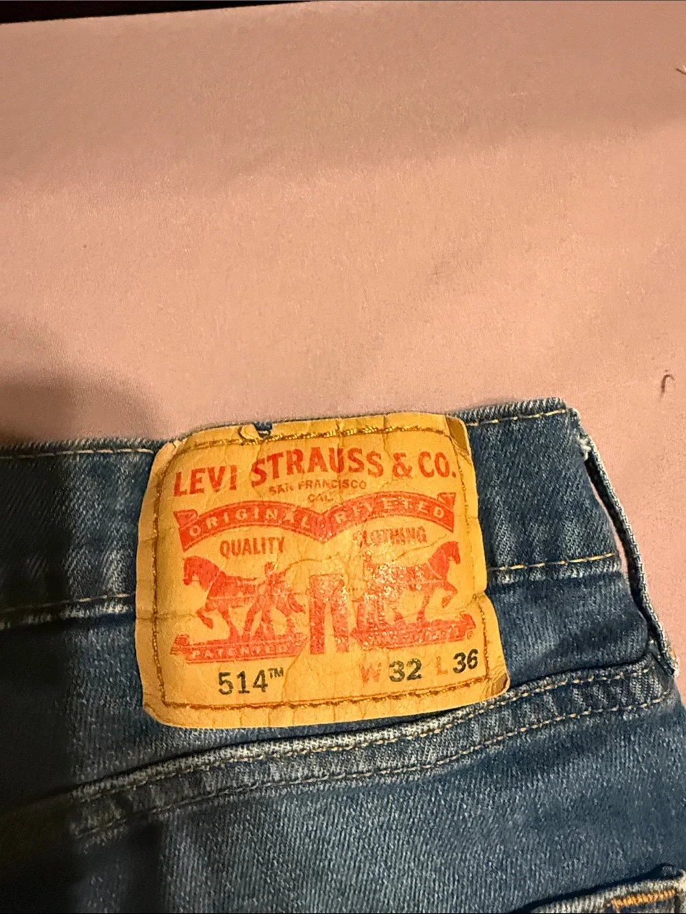 Levi's Slim Straight Blue Washed Jeans